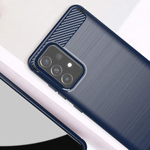 Заредете изображение във визуализатора на галерията – Carbon Case Flexible Cover TPU Case for Samsung Galaxy A72 4G blue - TopMag
