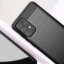 Заредете изображение във визуализатора на галерията – Carbon Case Flexible Cover TPU Case for Samsung Galaxy A72 4G black - TopMag
