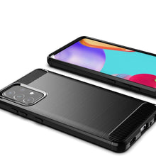 Заредете изображение във визуализатора на галерията – Carbon Case Flexible Cover TPU Case for Samsung Galaxy A72 4G black - TopMag
