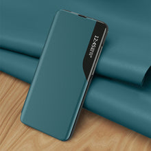 Заредете изображение във визуализатора на галерията – Eco Leather View Case elegant bookcase type case with kickstand for Xiaomi Mi 11 black - TopMag
