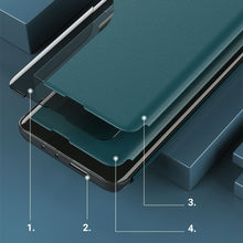 Заредете изображение във визуализатора на галерията – Eco Leather View Case elegant bookcase type case with kickstand for Xiaomi Mi 11 red - TopMag
