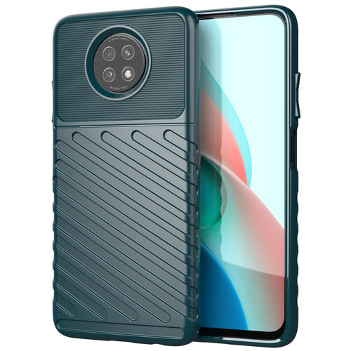 Thunder Case Flexible Tough Rugged Cover TPU Case for Xiaomi Redmi Note 9T 5G green - TopMag