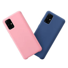 Заредете изображение във визуализатора на галерията – Silicone Case Soft Flexible Rubber Cover for Samsung Galaxy S21 Ultra 5G dark blue - TopMag
