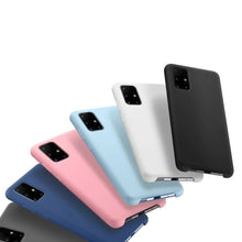 Заредете изображение във визуализатора на галерията – Silicone Case Soft Flexible Rubber Cover for Samsung Galaxy S21 Ultra 5G dark blue - TopMag
