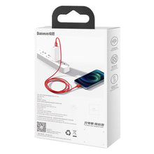 Заредете изображение във визуализатора на галерията – Baseus Superior USB - Lightning fast charging data cable 2,4 A 1 m red (CALYS-A09) - TopMag
