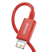 Заредете изображение във визуализатора на галерията – Baseus Superior USB cable - Lightning 2.4 A 2 m red (CALYS-C09) - TopMag
