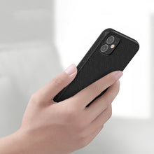 Заредете изображение във визуализатора на галерията – Nillkin Textured Case rugged cover with gel frame and nylon on the back iPhone 12 mini black - TopMag
