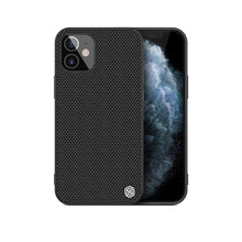 Заредете изображение във визуализатора на галерията – Nillkin Textured Case rugged cover with gel frame and nylon on the back iPhone 12 mini black - TopMag
