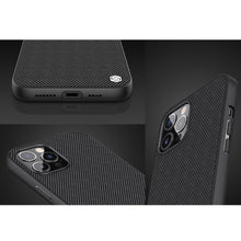 Заредете изображение във визуализатора на галерията – Nillkin Textured Case rugged cover with gel frame and nylon on the back iPhone 12 Pro Max black - TopMag
