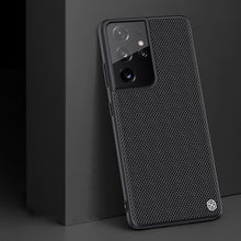 Заредете изображение във визуализатора на галерията – Nillkin Textured Case rugged cover with gel frame and nylon on the back Samsung Galaxy S21 Ultra 5G black - TopMag
