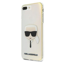 Заредете изображение във визуализатора на галерията – Karl Lagerfeld KLHCI8LPCKHML iPhone 7/8 Plus multicolor hardcase Iridescent Karl`s Head
