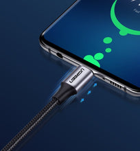 Заредете изображение във визуализатора на галерията – Ugreen cable USB Type C - USB Type C Quick Charge 480 Mbps cable 60 W 3 A 1 m black-gray (US261 50150)
