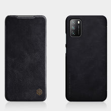Заредете изображение във визуализатора на галерията – Nillkin Qin original leather case cover for Xiaomi Poco M3 black - TopMag
