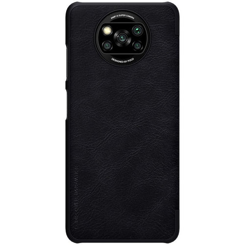 Nillkin Qin original leather case cover for Xiaomi Poco X3 NFC / Poco X3 Pro black - TopMag