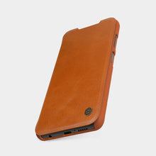 Заредете изображение във визуализатора на галерията – Nillkin Qin leather holster cover for Xiaomi Poco X3 NFC / Poco X3 Pro brown - TopMag
