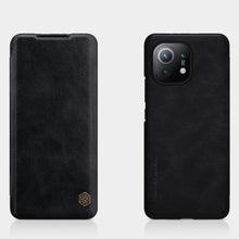 Заредете изображение във визуализатора на галерията – Nillkin Qin original leather case cover for Xiaomi Mi 11 black - TopMag
