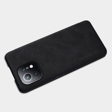 Заредете изображение във визуализатора на галерията – Nillkin Qin original leather case cover for Xiaomi Mi 11 black - TopMag
