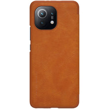 Заредете изображение във визуализатора на галерията – Nillkin Qin original leather case cover for Xiaomi Mi 11 brown - TopMag
