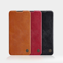 Заредете изображение във визуализатора на галерията – Nillkin Qin original leather case cover for Xiaomi Redmi Note 9T 5G black - TopMag
