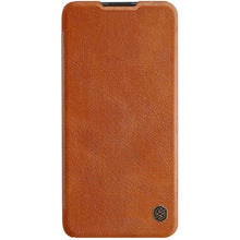 Заредете изображение във визуализатора на галерията – Nillkin Qin original leather case cover for Xiaomi Redmi Note 9T 5G brown - TopMag
