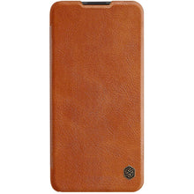 Заредете изображение във визуализатора на галерията – Nillkin Qin original leather case cover for Xiaomi Redmi Note 9T 5G brown - TopMag
