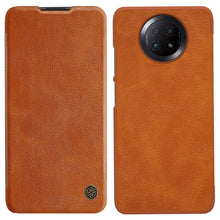 Заредете изображение във визуализатора на галерията – Nillkin Qin original leather case cover for Xiaomi Redmi Note 9T 5G brown - TopMag
