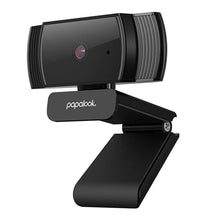 Заредете изображение във визуализатора на галерията – Papalook Full HD 1080p webcam with microphone for laptop monitor computer black (AF925) - TopMag
