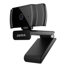 Заредете изображение във визуализатора на галерията – Papalook Full HD 1080p webcam with microphone for laptop monitor computer black (AF925) - TopMag
