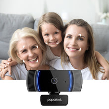 Заредете изображение във визуализатора на галерията – Papalook Full HD 1080p webcam with microphone for laptop monitor computer black (AF925) - TopMag

