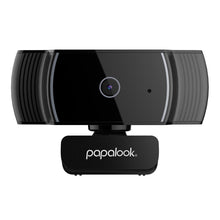 Заредете изображение във визуализатора на галерията – Papalook Full HD 1080p webcam with microphone for laptop monitor computer black (AF925) - TopMag
