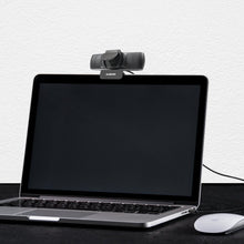 Заредете изображение във визуализатора на галерията – Ausdom webcam Full HD 1080p with microphone for laptop monitor computer black (AF640) - TopMag
