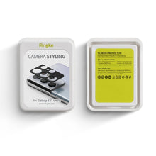 Заредете изображение във визуализатора на галерията – Ringke Camera Styling super durable back camera protector Samsung Galaxy S21 Ultra 5G black (ACCS0019) - TopMag
