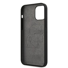 Заредете изображение във визуализатора на галерията – Karl Lagerfeld KLHCP12LSLFKBK iPhone 12 Pro Max 6,7" hardcase czarny/black Silicone Iconic - TopMag
