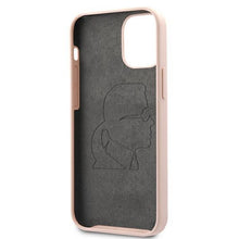 Заредете изображение във визуализатора на галерията – Karl Lagerfeld KLHCP12SSLFKPI iPhone 12 mini 5,4" hardcase jasnoróżowy/light pink Silicone Iconic - TopMag

