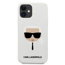 Заредете изображение във визуализатора на галерията – Karl Lagerfeld KLHCP12SSLKHWH iPhone 12 mini 5,4" biały/white hardcase Silicone Karl`s Head - TopMag

