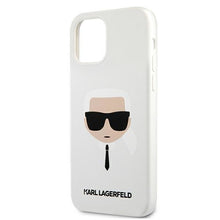 Заредете изображение във визуализатора на галерията – Karl Lagerfeld KLHCP12SSLKHWH iPhone 12 mini 5,4" biały/white hardcase Silicone Karl`s Head - TopMag
