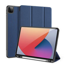 Заредете изображение във визуализатора на галерията – DUX DUCIS Domo Tablet Cover with Multi-angle Stand and Smart Sleep Function for iPad Pro 11'' 2021 blue - TopMag
