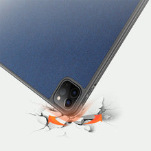 Заредете изображение във визуализатора на галерията – DUX DUCIS Domo Tablet Cover with Multi-angle Stand and Smart Sleep Function for iPad Pro 11'' 2021 blue - TopMag
