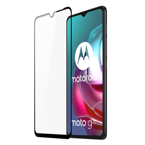 Dux Ducis 9D Tempered Glass Tough Screen Protector Full Coveraged with Frame for Motorola Moto G10 / Moto G20 / Moto G30 black (case friendly) - TopMag