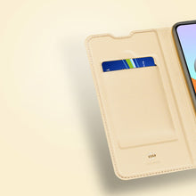Заредете изображение във визуализатора на галерията – DUX DUCIS Skin Pro Bookcase type case for Xiaomi Redmi Note 10 Pro golden - TopMag
