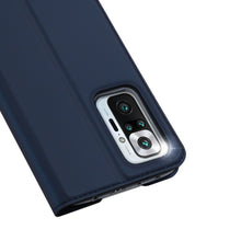 Заредете изображение във визуализатора на галерията – DUX DUCIS Skin Pro Bookcase type case for Xiaomi Redmi Note 10 Pro blue - TopMag
