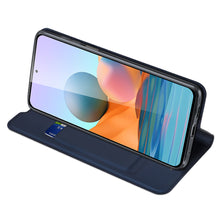 Заредете изображение във визуализатора на галерията – DUX DUCIS Skin Pro Bookcase type case for Xiaomi Redmi Note 10 Pro blue - TopMag
