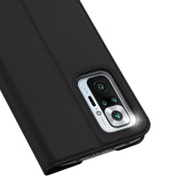 Заредете изображение във визуализатора на галерията – DUX DUCIS Skin Pro Bookcase type case for Xiaomi Redmi Note 10 Pro black - TopMag
