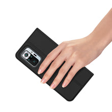Заредете изображение във визуализатора на галерията – DUX DUCIS Skin Pro Bookcase type case for Xiaomi Redmi Note 10 Pro black - TopMag

