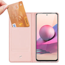 Заредете изображение във визуализатора на галерията – DUX DUCIS Skin Pro Bookcase type case for Xiaomi Redmi Note 10 / Redmi Note 10S pink - TopMag
