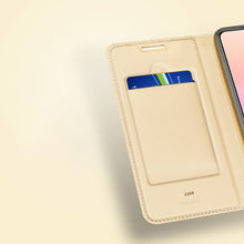 Заредете изображение във визуализатора на галерията – DUX DUCIS Skin Pro Bookcase type case for Xiaomi Redmi Note 10 / Redmi Note 10S golden - TopMag
