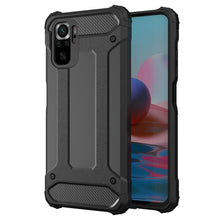 Заредете изображение във визуализатора на галерията – Hybrid Armor Case Tough Rugged Cover for Xiaomi Redmi Note 10 Pro black - TopMag
