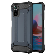 Заредете изображение във визуализатора на галерията – Hybrid Armor Case Tough Rugged Cover for Xiaomi Redmi Note 10 / Redmi Note 10S blue - TopMag
