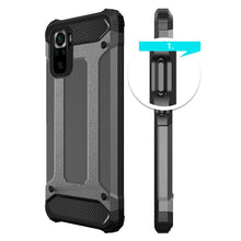 Заредете изображение във визуализатора на галерията – Hybrid Armor Case Tough Rugged Cover for Xiaomi Redmi Note 10 / Redmi Note 10S blue - TopMag
