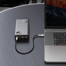 Заредете изображение във визуализатора на галерията – Baseus Adaman powerbank 2x USB / 1x USB Type C / 1x micro USB 20000mAh 65W Quick Charge 4.0 Power Delivery black (PPIMDA-D01) - TopMag
